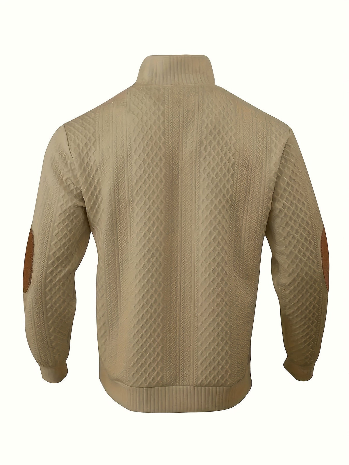 Stand Collar Button Henley Sweater for Men | Comfortable Knit Casual Wear