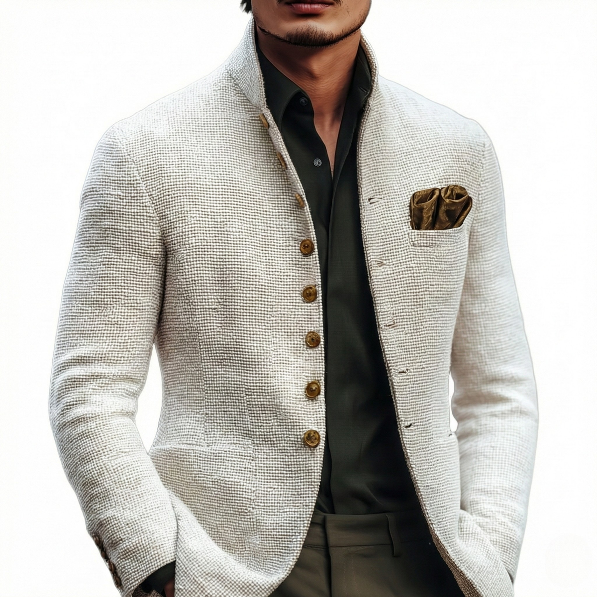 Single Breasted Cardigan for Men | Refined Knitwear | Versatile Casual Wear