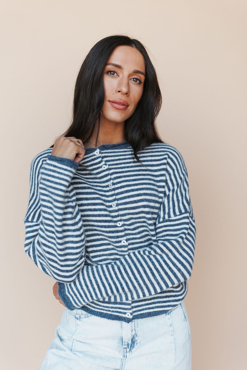 Cardigan Stripe Piper – Casual Wear, Everyday Style