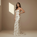 Champagne satin dress - Satinni