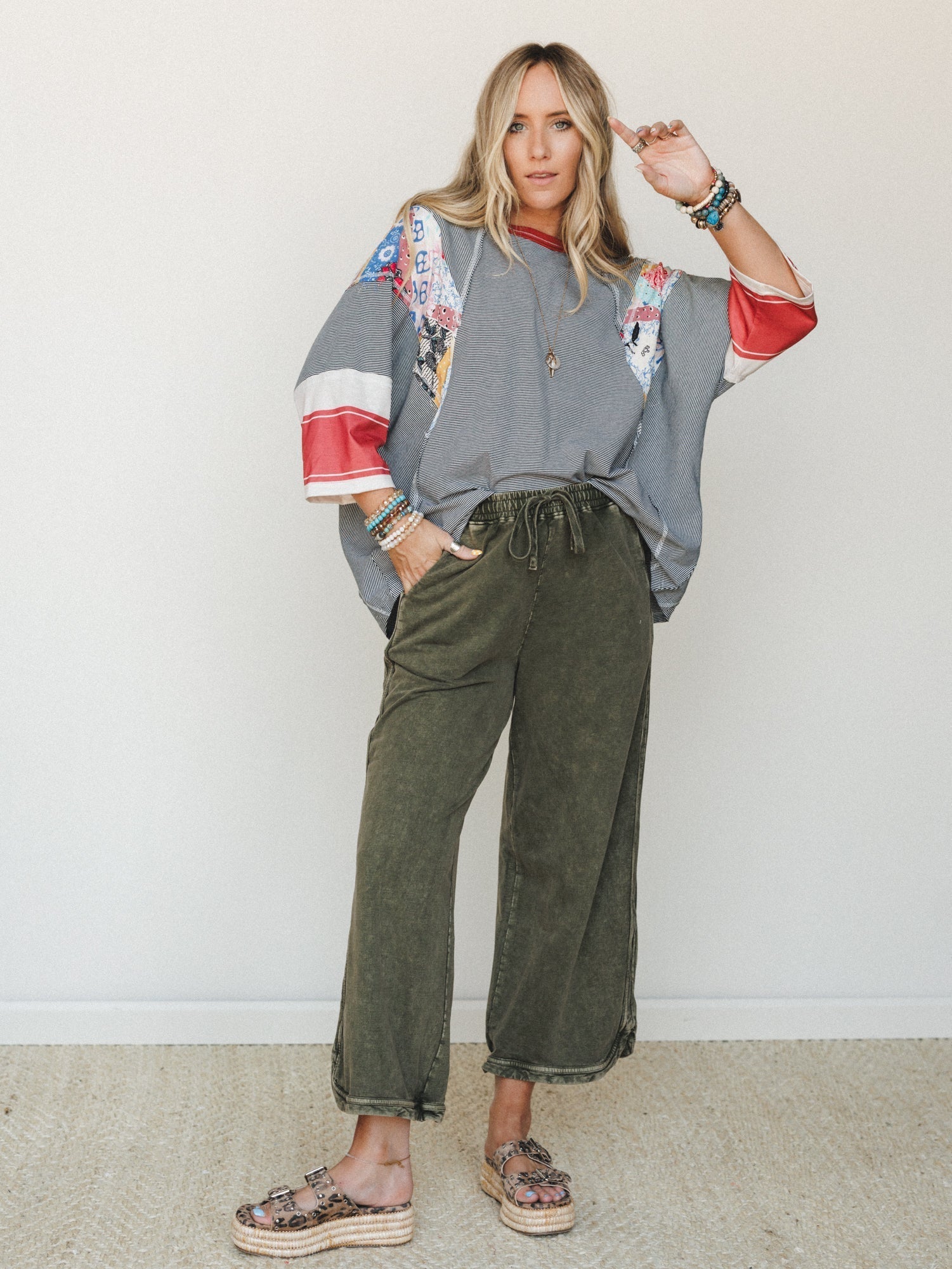 Cropped Wide Leg Pant – Olive, Comfy Fit, Casual Wear, Everyday Style