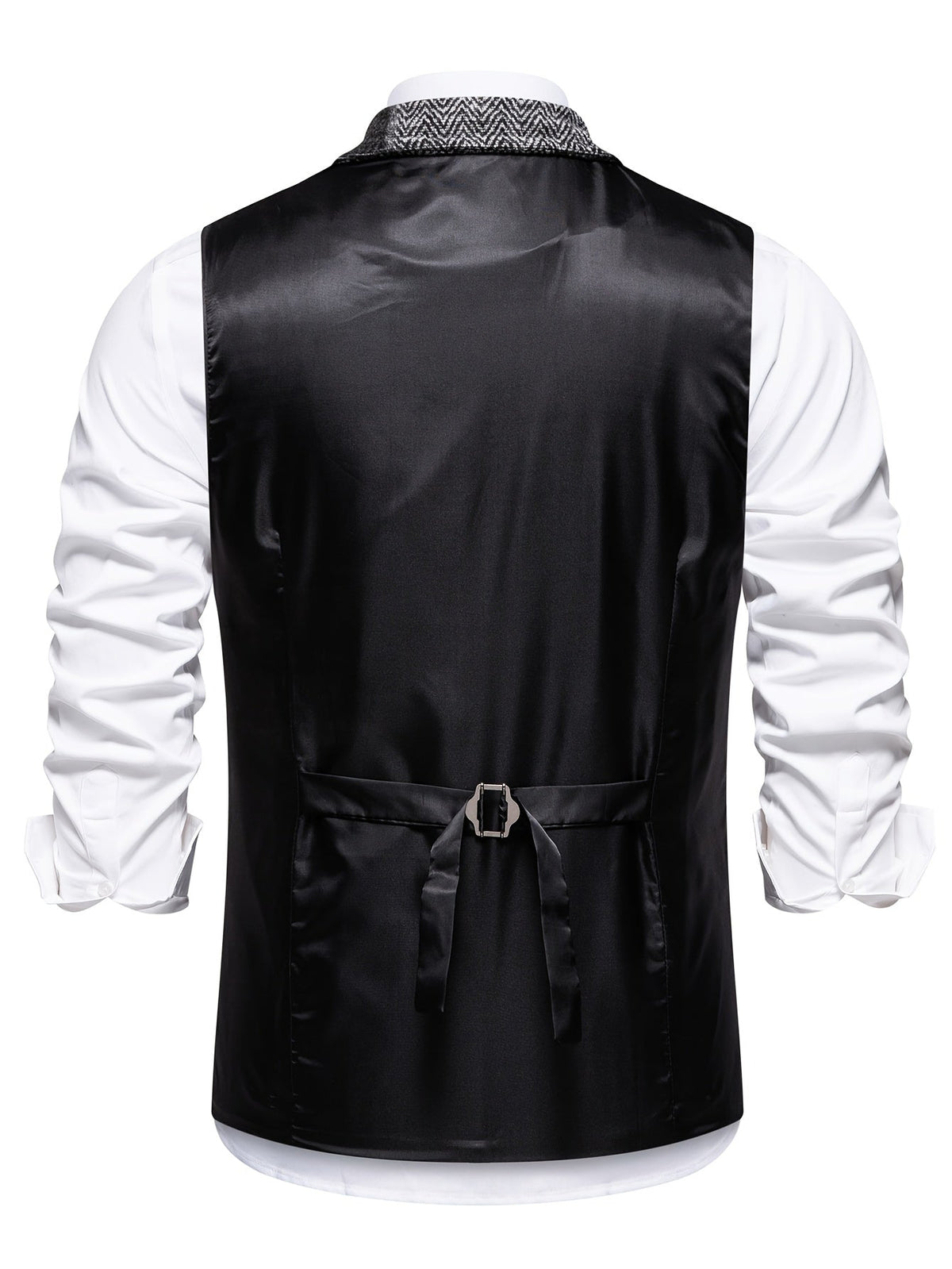 Patchwork Herringbone Vest | Stylish Layering Piece for Casual Wear