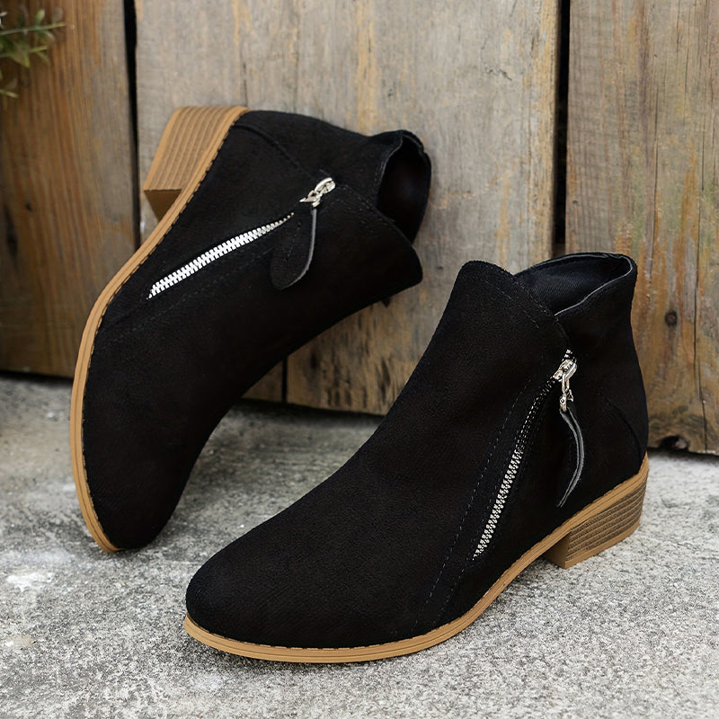 Elegant Zipper Shoes for Women | Comfortable Design | Casual Footwear