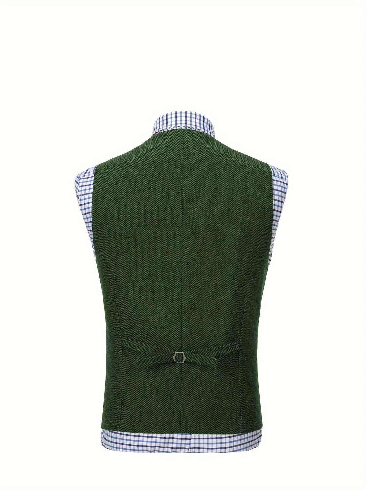 Herringbone Vest for Men | Heritage Style | Warm Wool Blend | Casual Wear