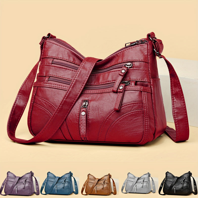 Vintage Relaxed Shoulder Bag | Soft Fabric | Casual Everyday Use