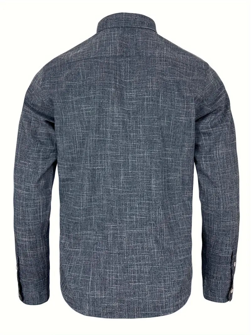 Tailored Button-Up Shirt | Cotton Blend | Classic Fit | Men's Dress Shirt