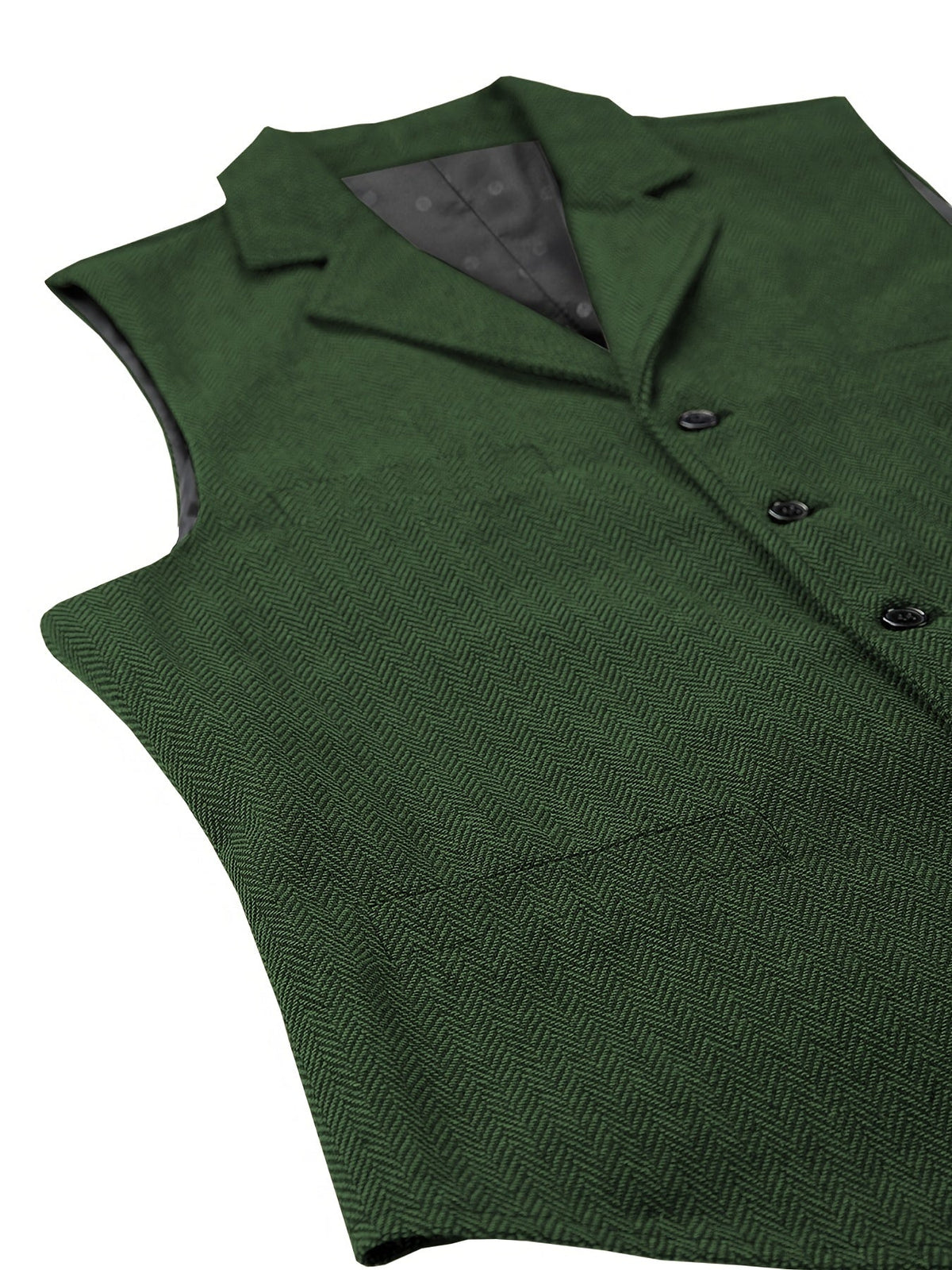 Herringbone Waistcoat in Refined Fabric for Formal or Smart-Casual Wear