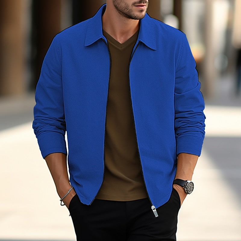 Lightweight Textured Overshirt for Men | Casual Layering Piece