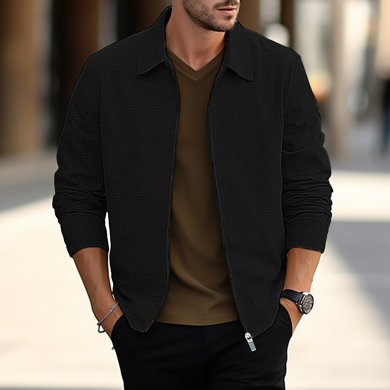 Lightweight Textured Overshirt for Men | Casual Layering Piece