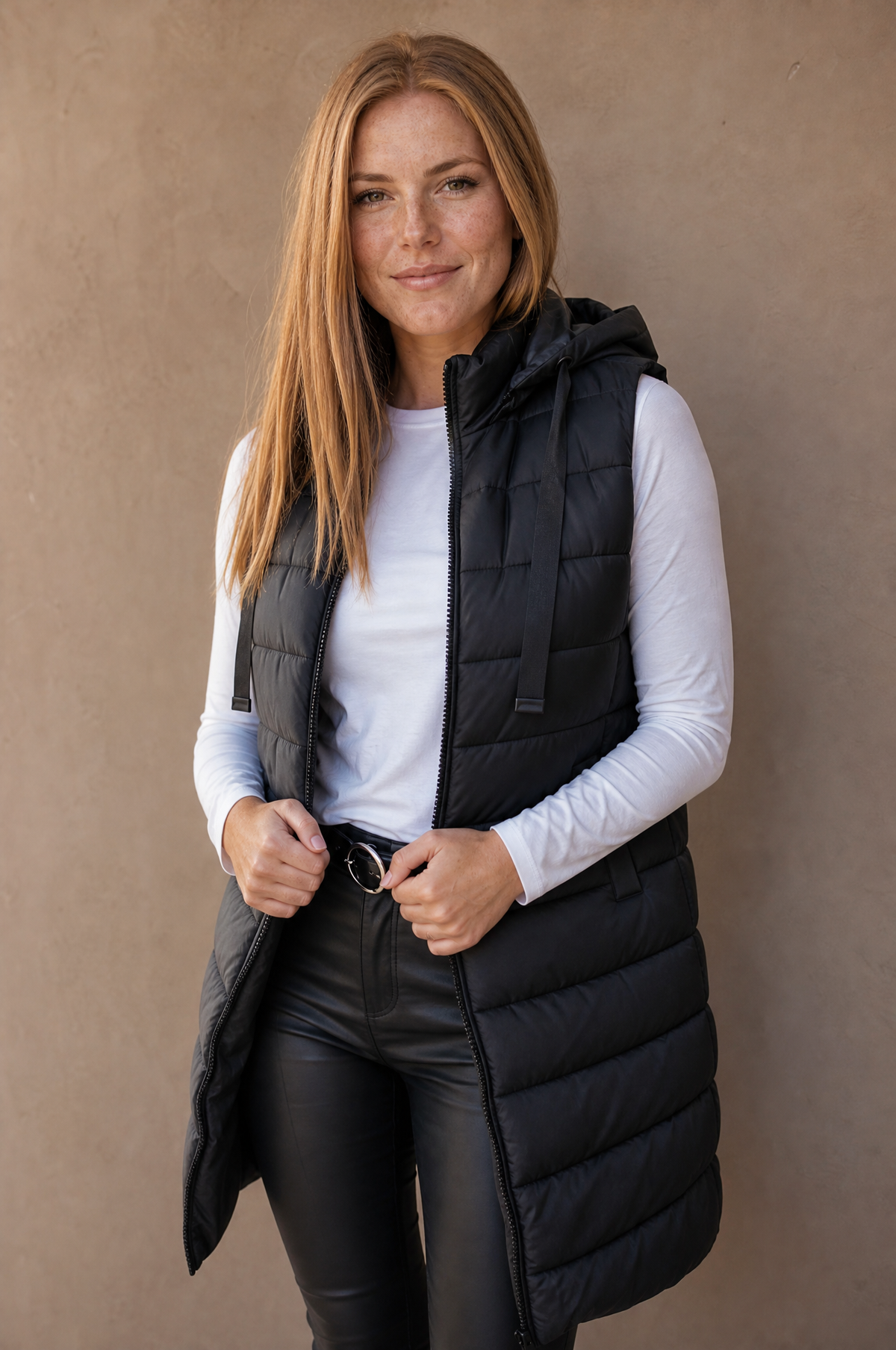 Longline Puffer Gilet Body Warmer for Women - Snug and Stylish Outerwear