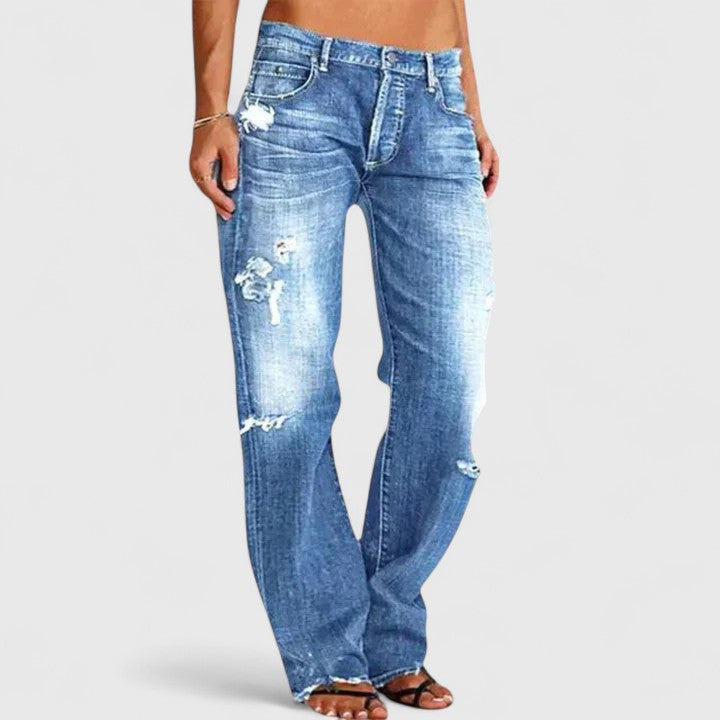 Rugged Wide-Leg Jeans for Women | Durable Denim | Casual Everyday Wear