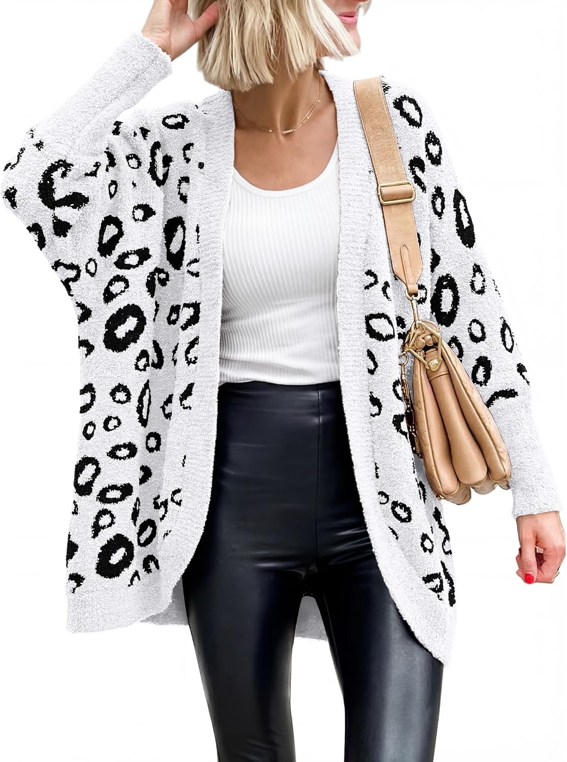 Leopard Cardigan for Women Knit – Casual Wear, Fall Fashion