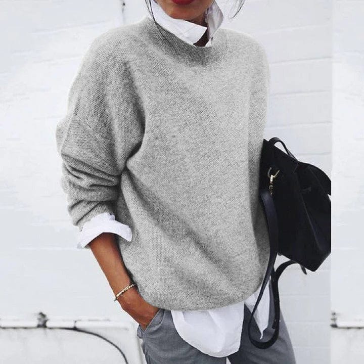 Loose Fit Cashmere Sweater for Women - Soft, Comfortable Knitwear for Everyday Wear - Satinni