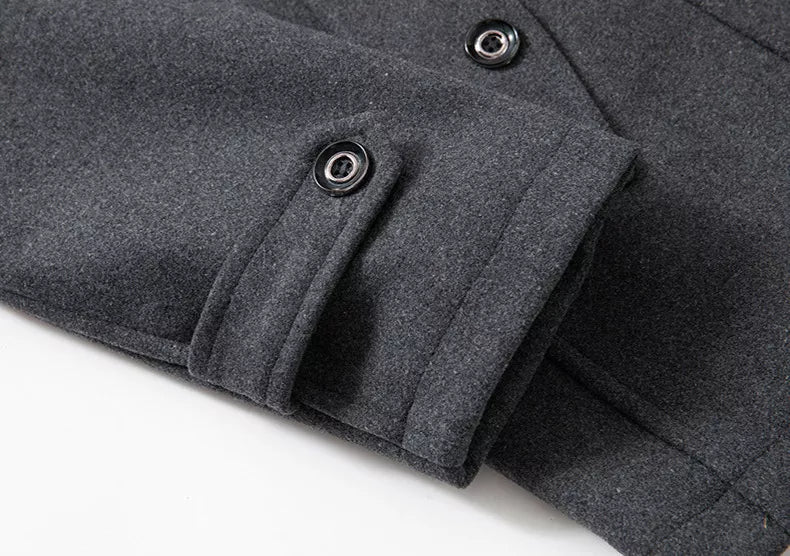 Men's Lined Winter Coat - Two-Piece Design for Cold Weather Protection - Satinni