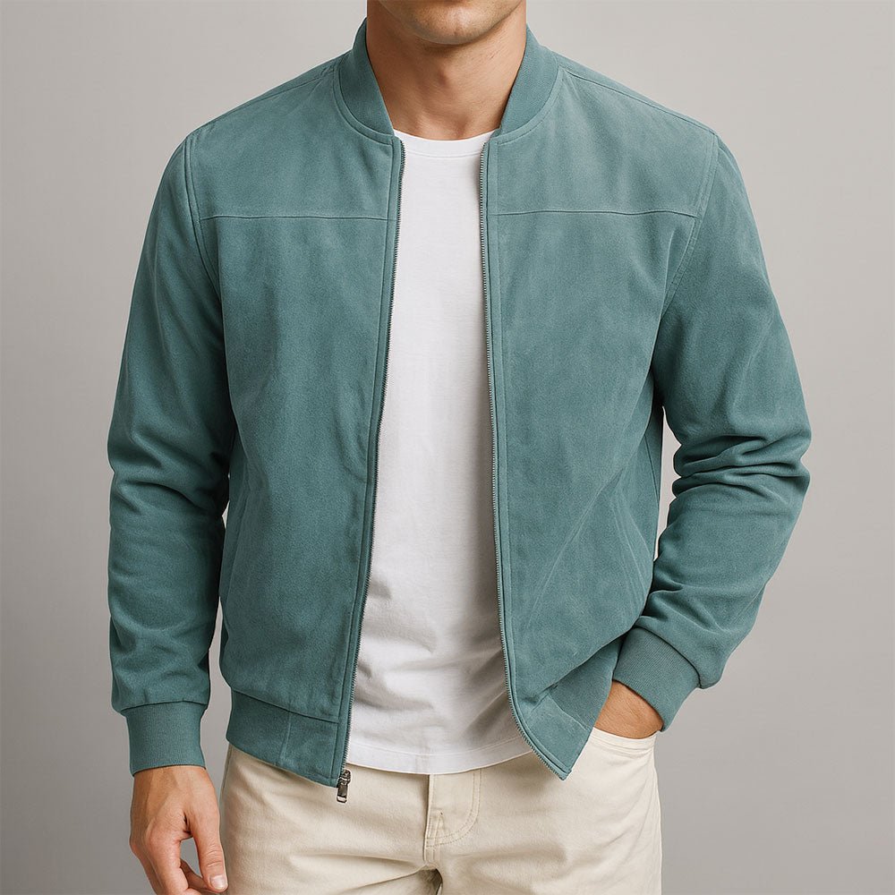 Men's Urban Suede Jacket - Casual Style for Everyday Wear - Satinni