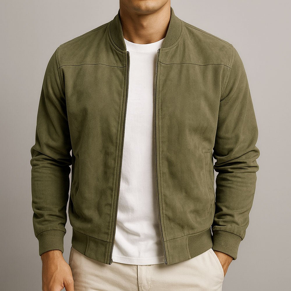 Men's Urban Suede Jacket - Casual Style for Everyday Wear - Satinni