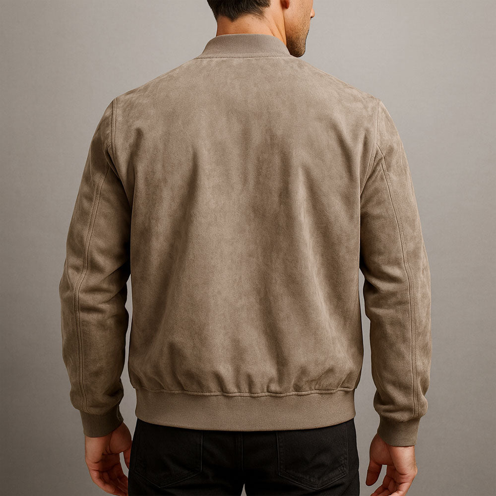 Men's Urban Suede Jacket - Casual Style for Everyday Wear - Satinni