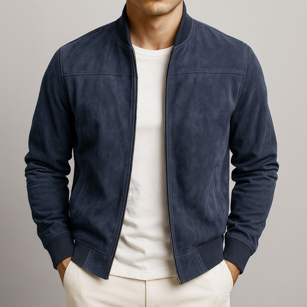 Men's Urban Suede Jacket - Casual Style for Everyday Wear - Satinni