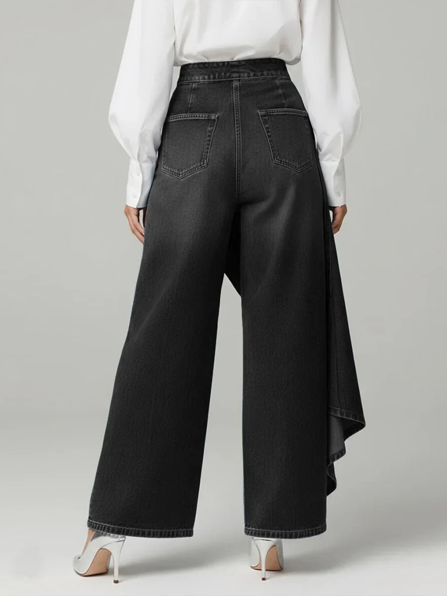 High Waisted Wide-Leg Pants | Elegant Design | Versatile Fashion Trousers