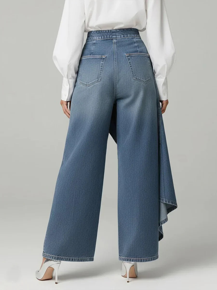 High Waisted Wide-Leg Pants | Elegant Design | Versatile Fashion Trousers
