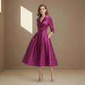 Pink satin dress - Satinni