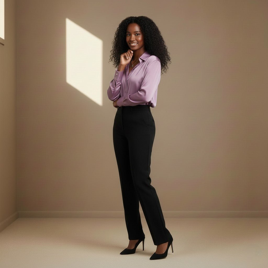 Purple Satin Shirt - Satinni