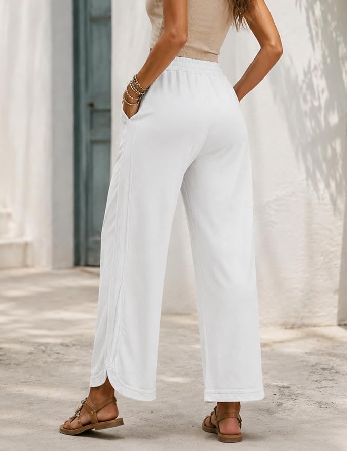 Retro Washed Vintage Casual Drawstring Long Pants – Everyday Wear, Comfortable Style