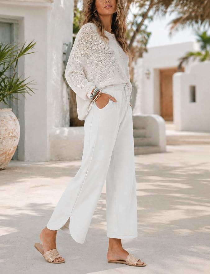 Retro Washed Vintage Casual Drawstring Long Pants – Everyday Wear, Comfortable Style