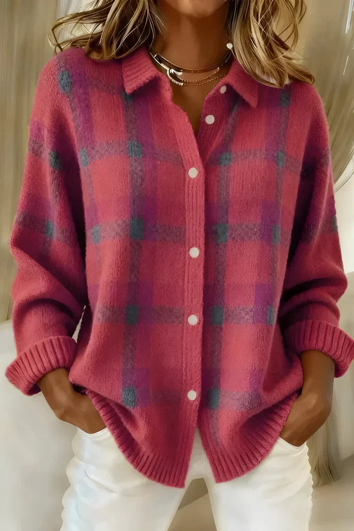 Elegant Cozy Cardigan in Soft Knit for Casual Wear and Layering