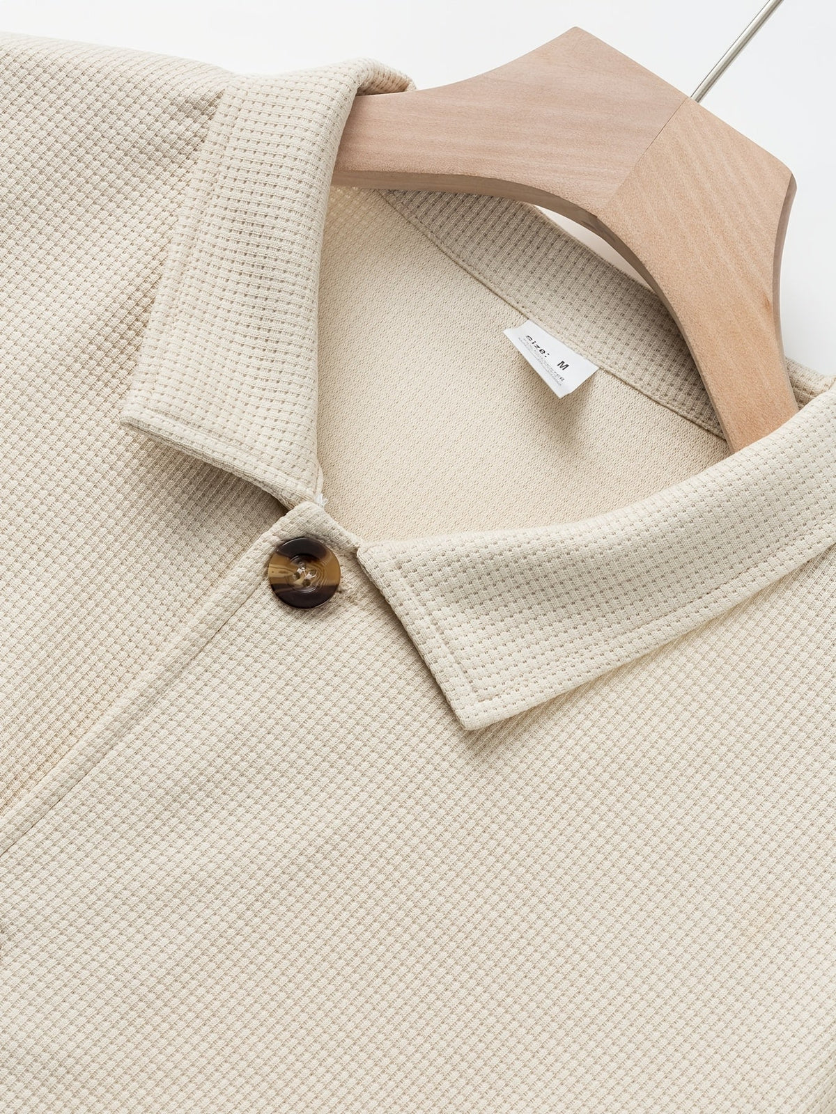 Textured Button-Up Jacket for Men | Casual Wear | Versatile Layering Piece - Satinni