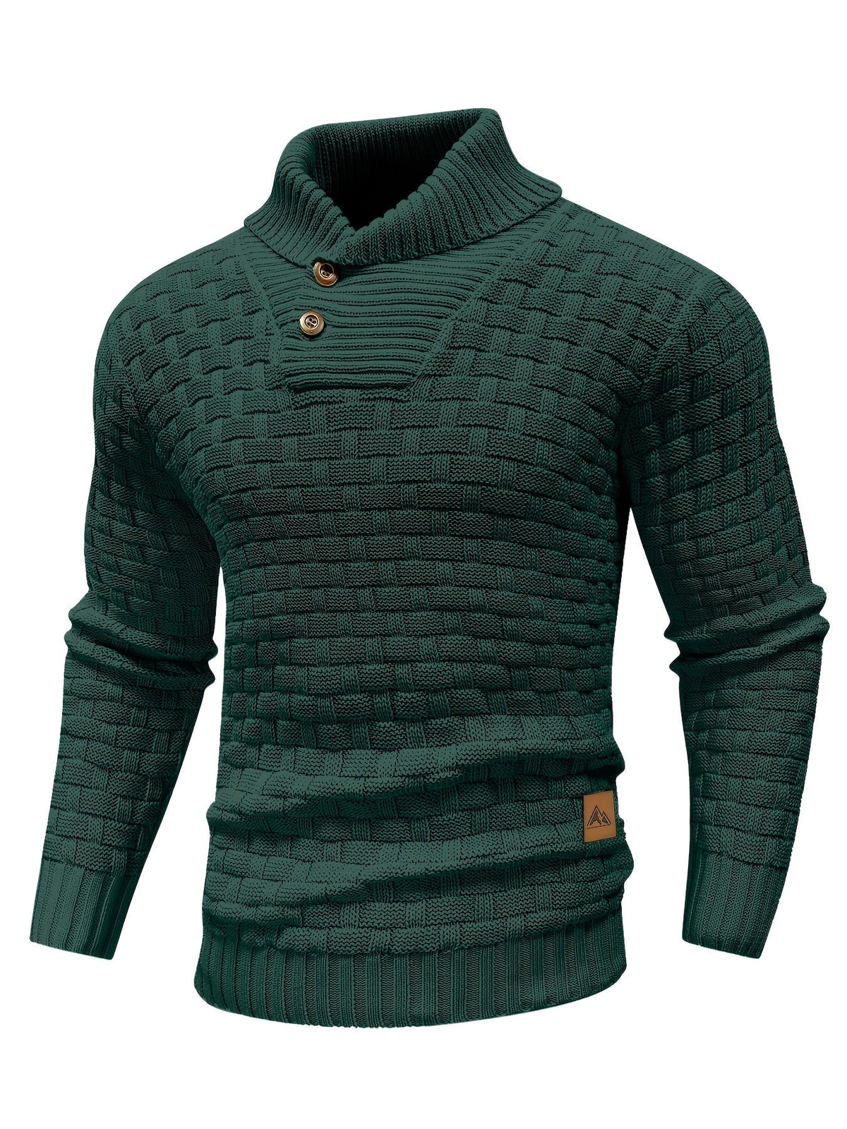 Textured Shawl-Collar Sweater for Men | Cozy Knitwear for Casual Wear - Satinni