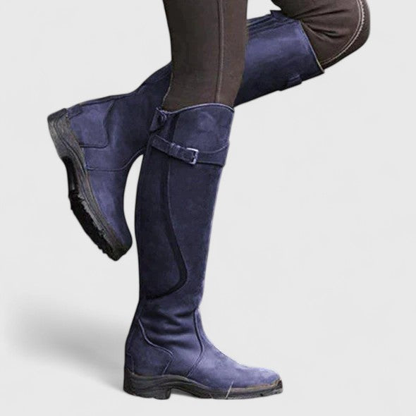 Supportive Buckled Accent Boots for Women - Stylish Casual Footwear