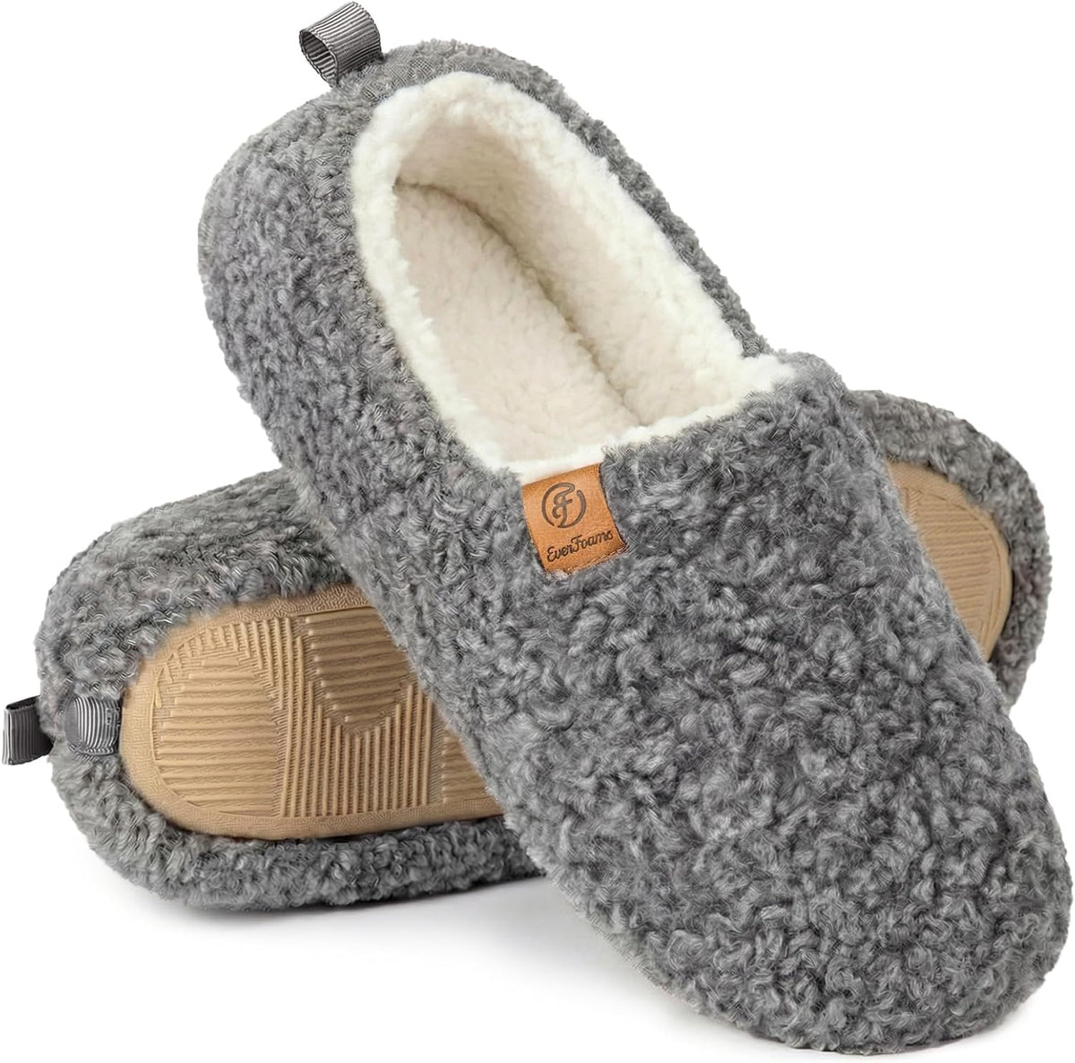 Warm Closed Slippers Faux Wool Memory Foam – Cozy Home, Relaxation