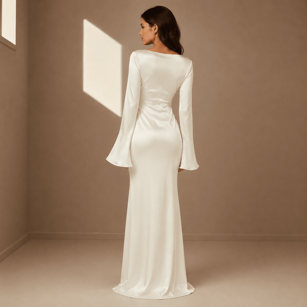 White satin dress - Satinni