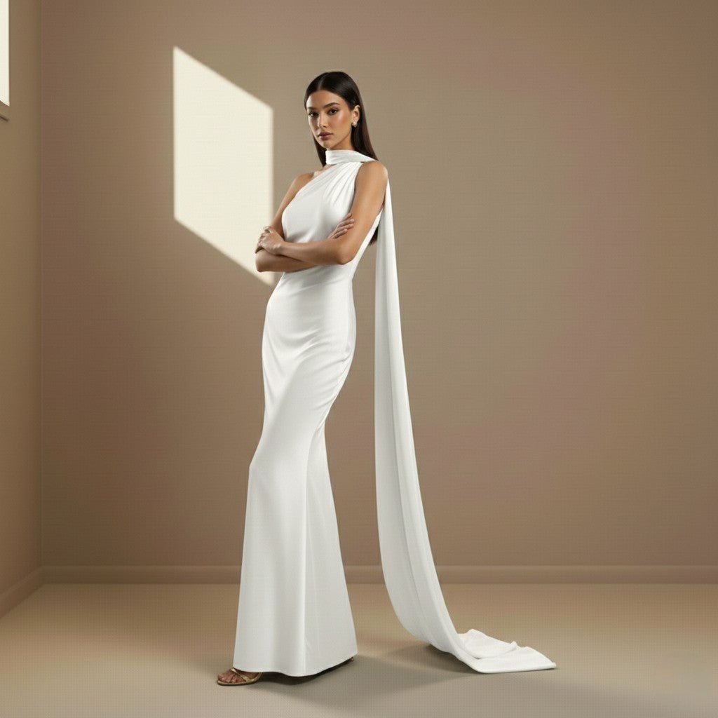White satin dress - Satinni