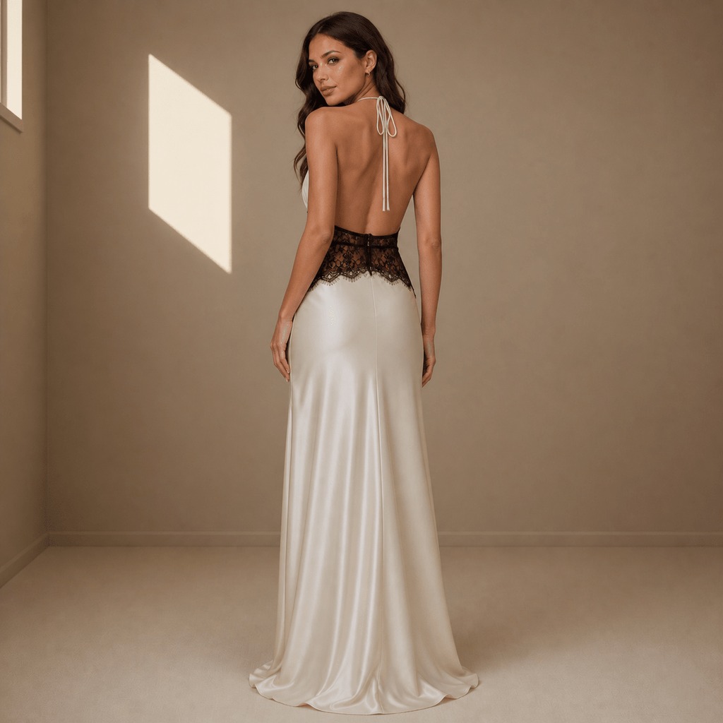 White satin dress - Satinni