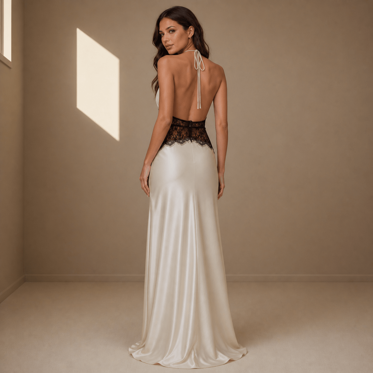 White satin dress - Satinni