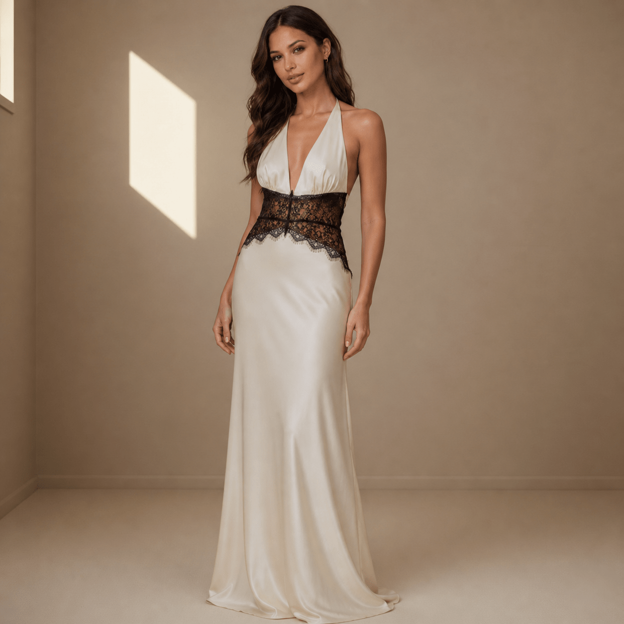 White satin dress - Satinni