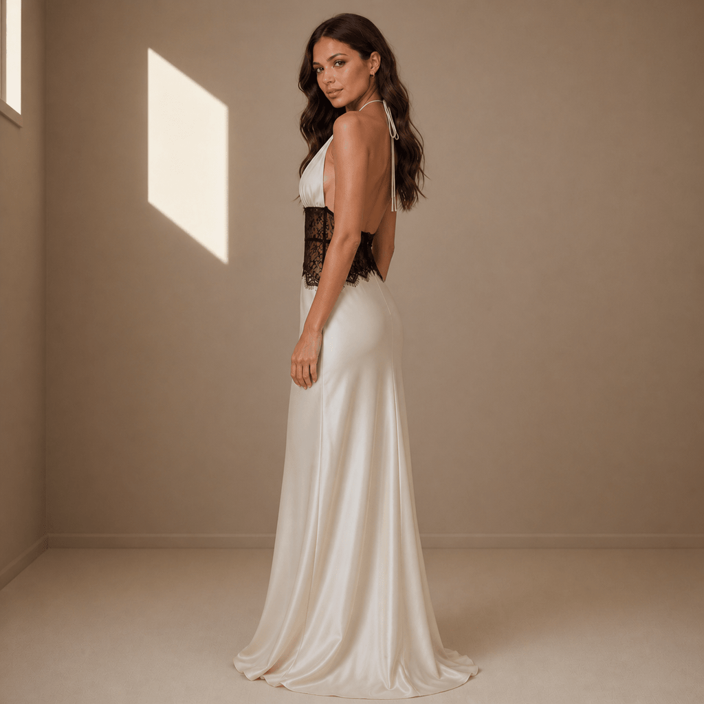 White satin dress - Satinni