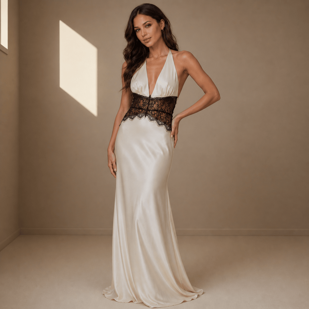 White satin dress - Satinni