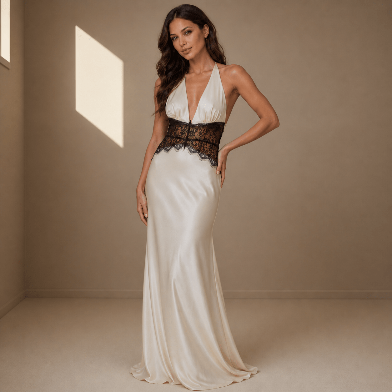 White satin dress - Satinni