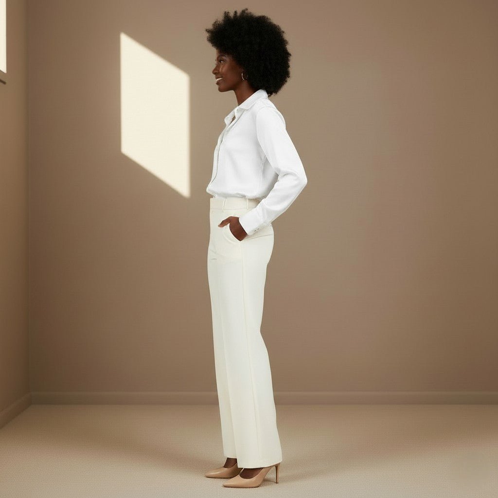 White Satin Shirt - Satinni