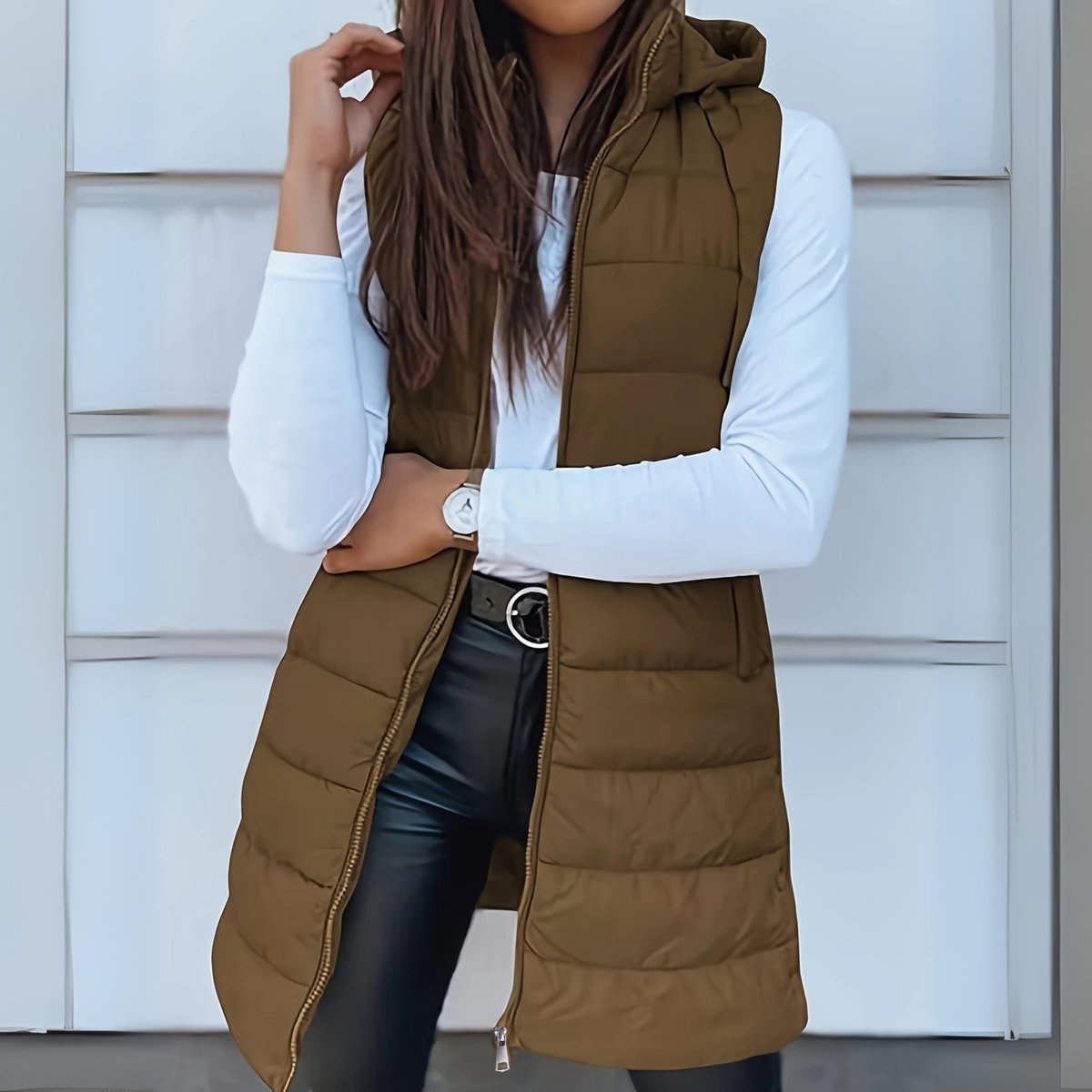 Longline Puffer Gilet Body Warmer for Women - Snug and Stylish Outerwear