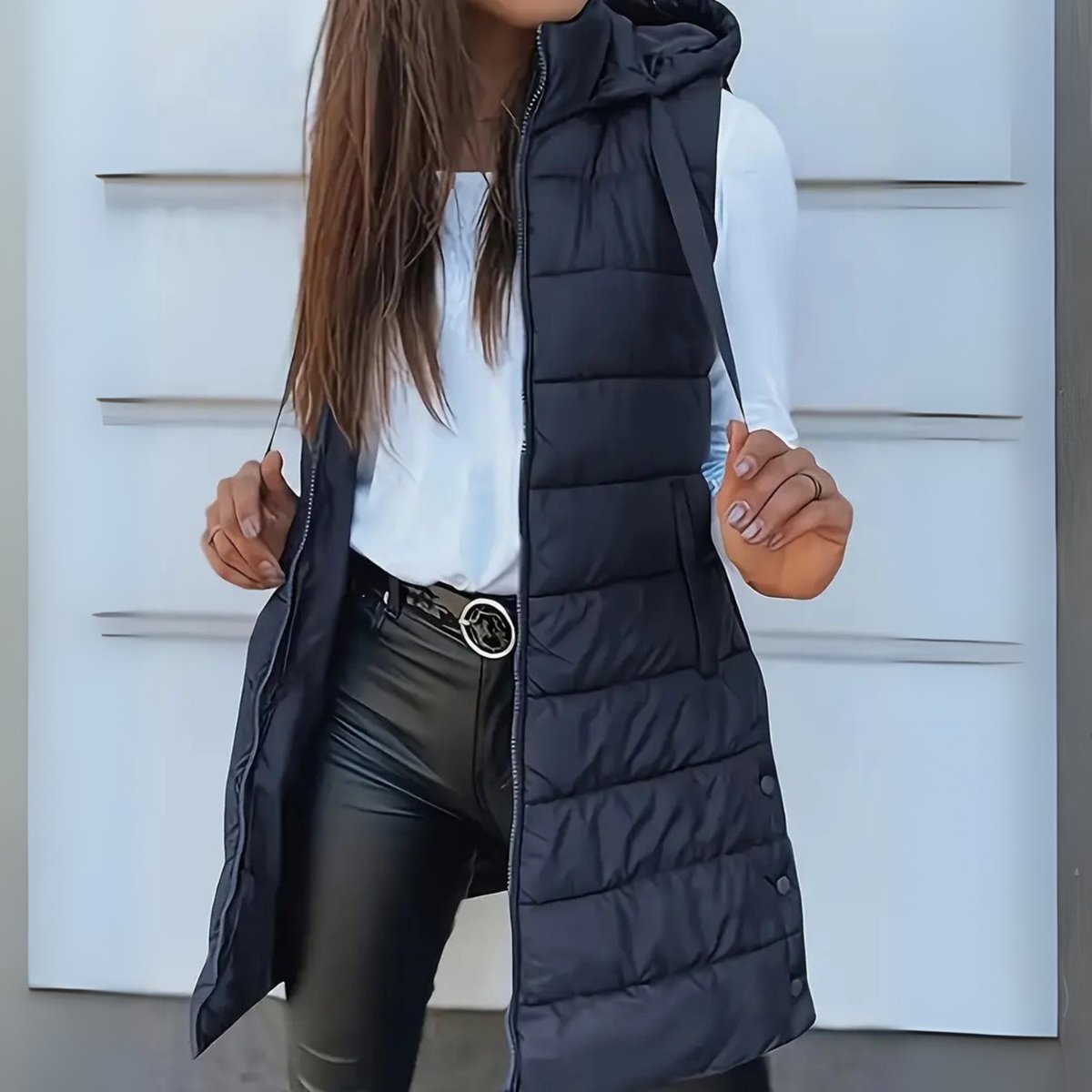 Longline Puffer Gilet Body Warmer for Women - Snug and Stylish Outerwear