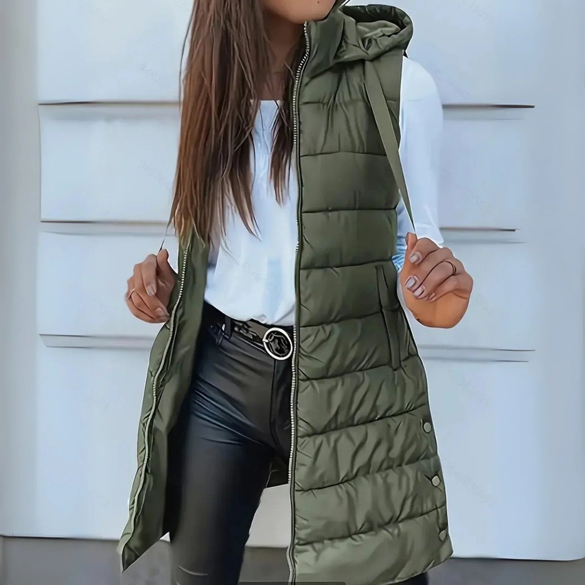 Longline Puffer Gilet Body Warmer for Women - Snug and Stylish Outerwear