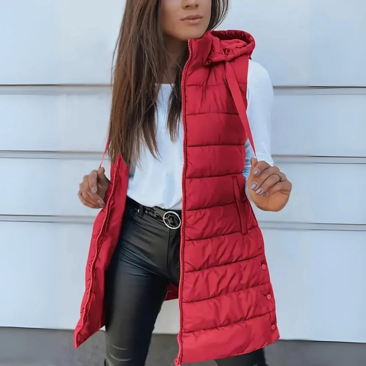 Longline Puffer Gilet Body Warmer for Women - Snug and Stylish Outerwear