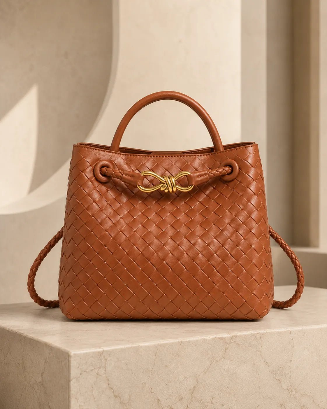 Woven Top Handle Bag | Stylish Handbag for Everyday Use - Satinni