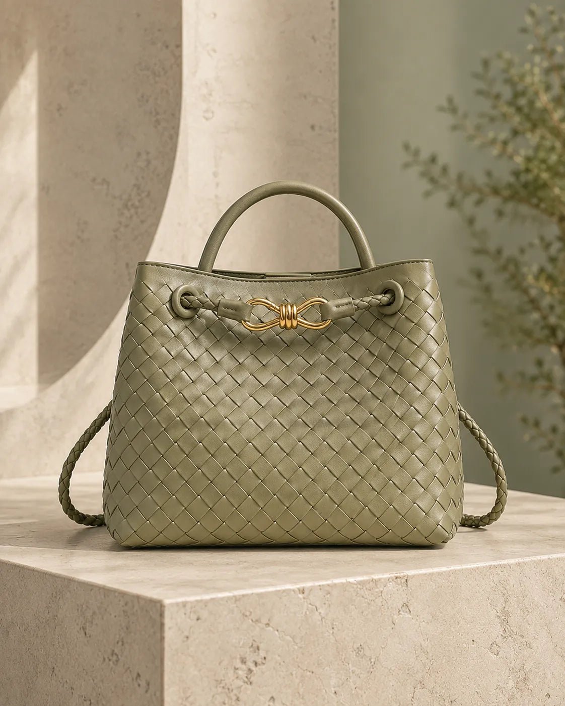 Woven Top Handle Bag | Stylish Handbag for Everyday Use - Satinni