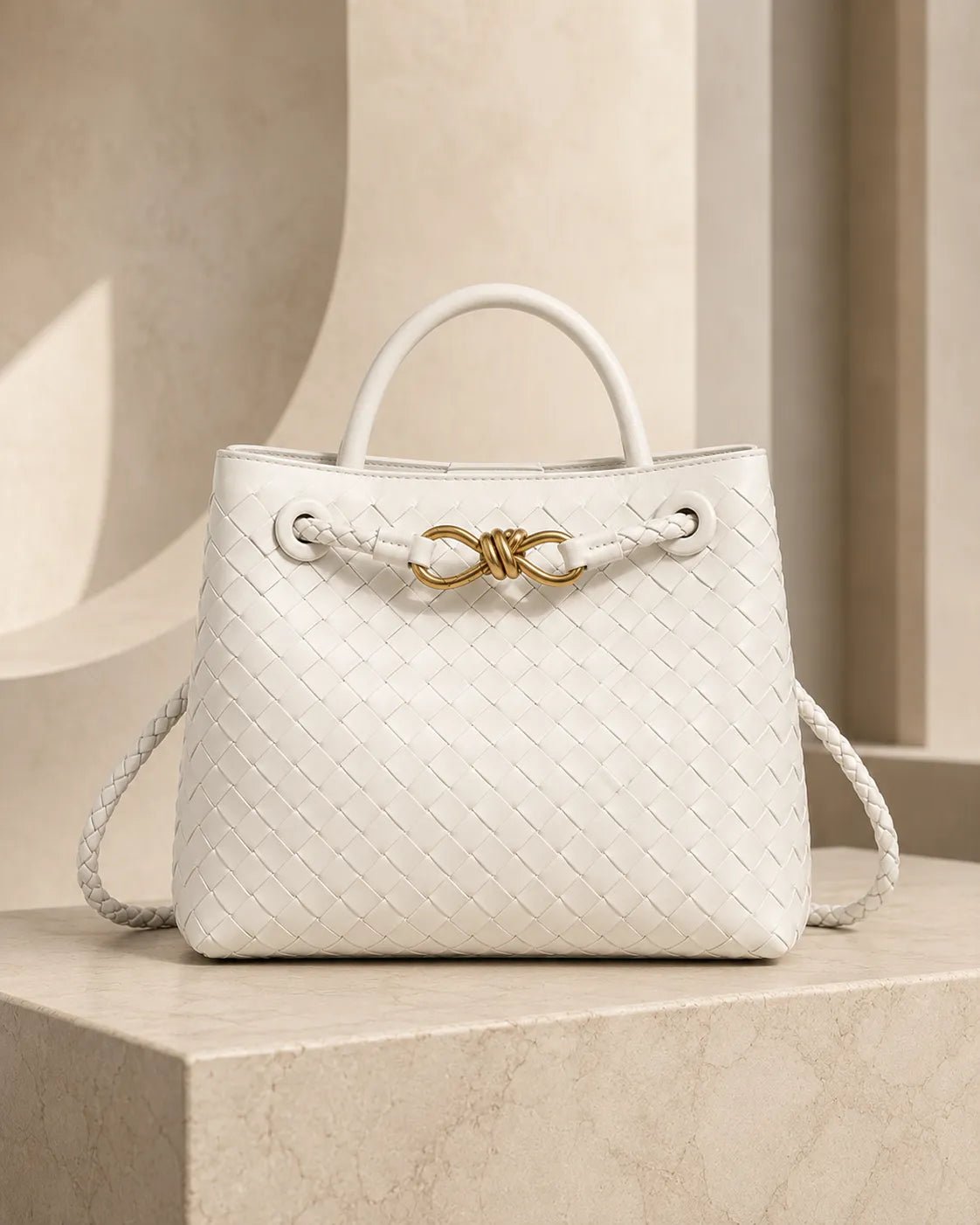 Woven Top Handle Bag | Stylish Handbag for Everyday Use - Satinni