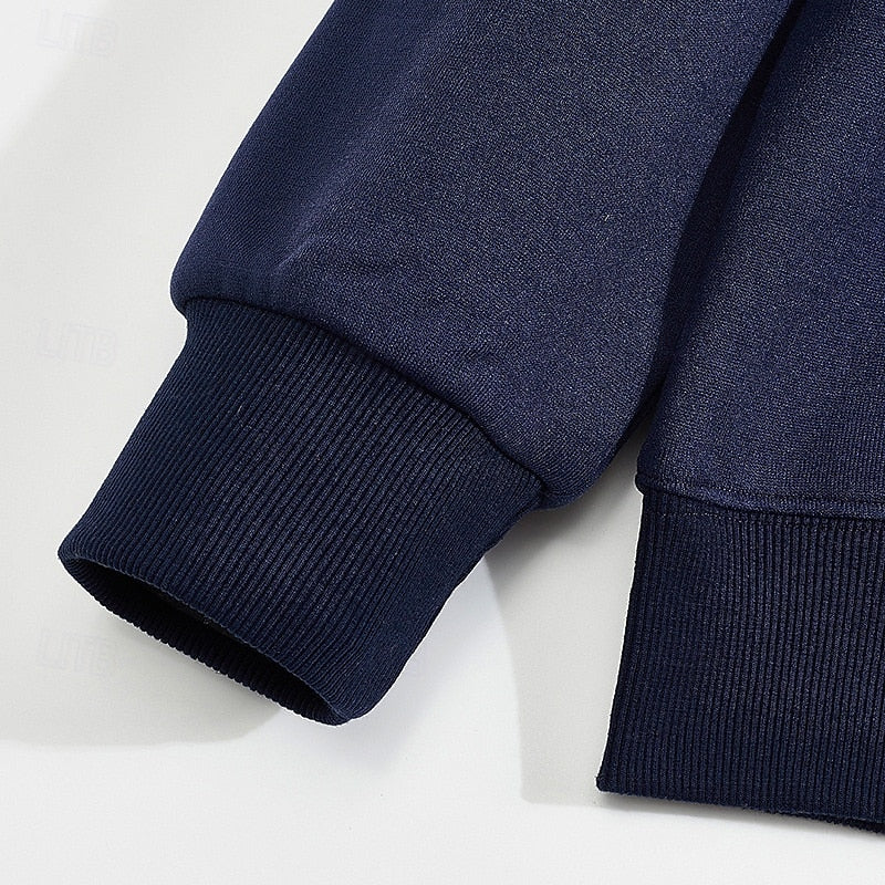 Quarter-Zip Color Block Pullover for Men | Soft Fabric | Casual Wear